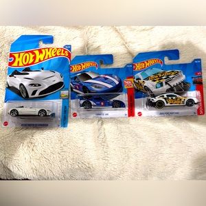 Brand New Hot Wheels Mustang, Aston Martin, Corvette unopened box